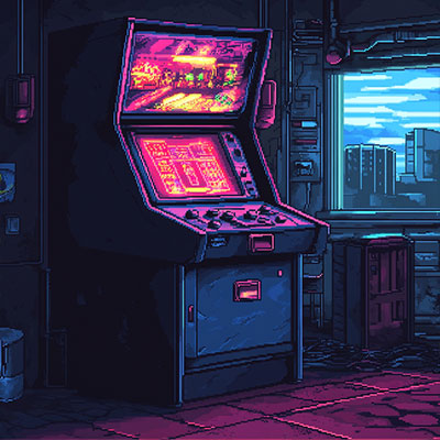 8 bit pixel art midjourney prompt