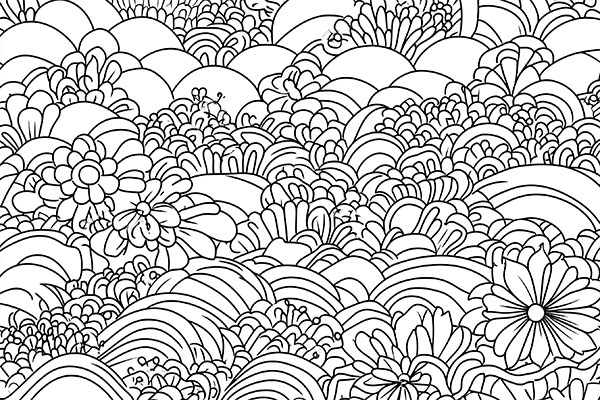 midjourney coloring book prompt