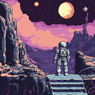 midjourney pixel art prompts